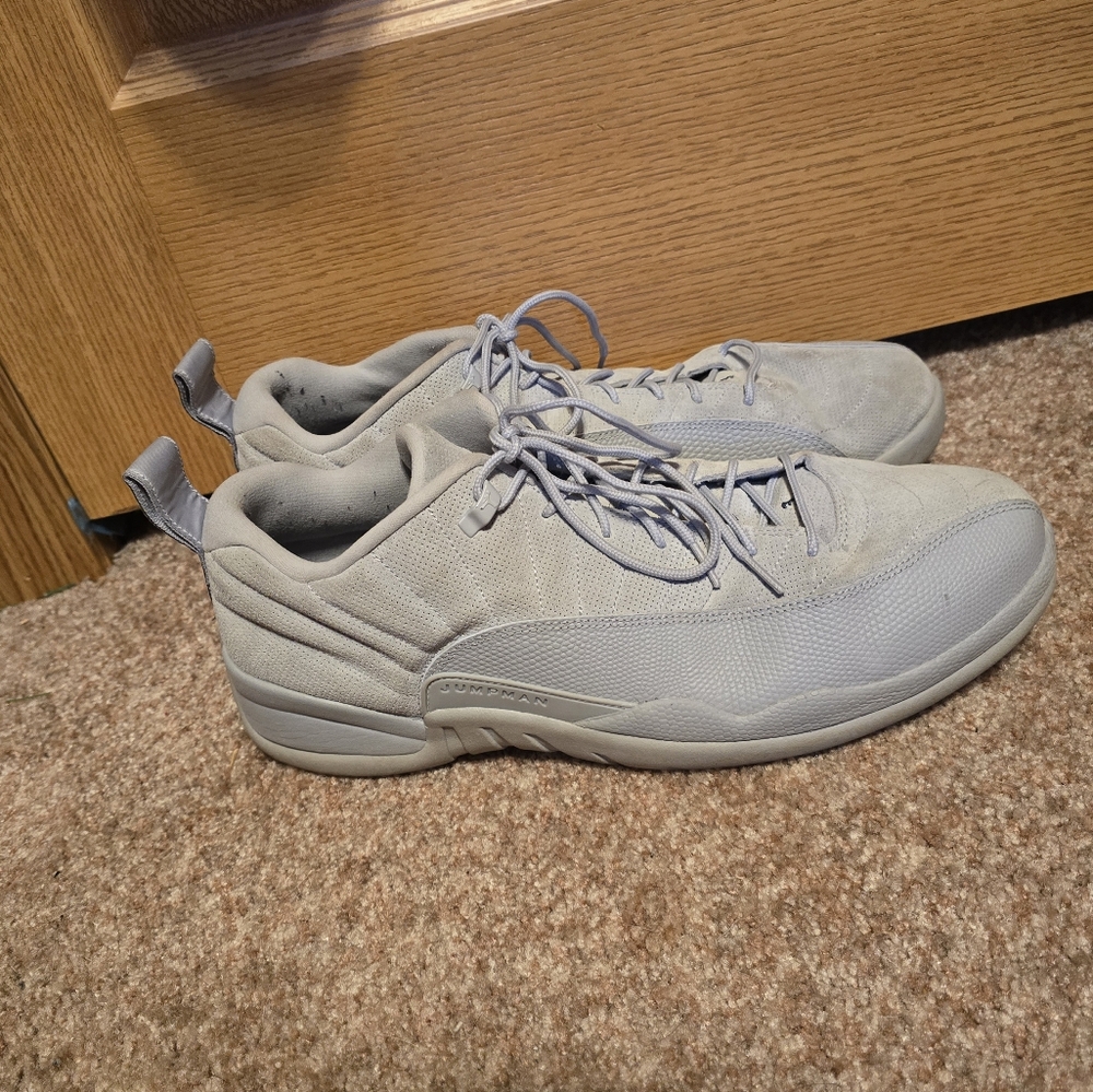 Nike Air Jordan  XII Retro Low Wolf Grey Sneakers US Men's Size 16